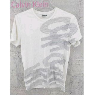 カルバンクライン(Calvin Klein)のCalvin Klein　状態良好　オフホワイト　コットン　ロゴT　ユニセックス(Tシャツ/カットソー(半袖/袖なし))