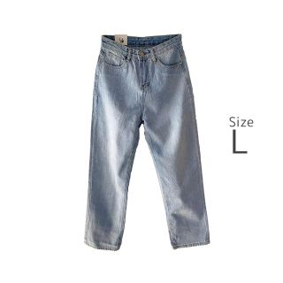 ユニクロ(UNIQLO)のHigh waisted pants ウィメンズ デニム L(デニム/ジーンズ)