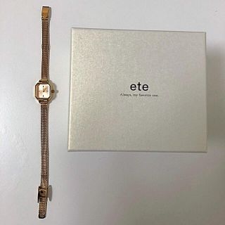 ete - ete ウォッチ オクタゴンフェイス ダイヤモンドの通販 by ...