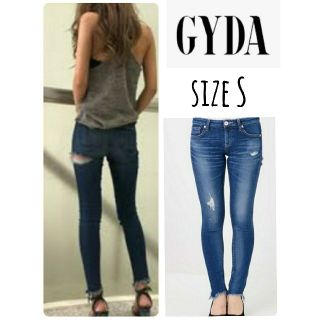 ジェイダ(GYDA)のGYDA BACKRIPPED skinny denim S(デニム/ジーンズ)