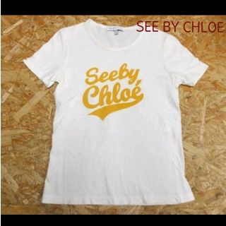 シーバイクロエ(SEE BY CHLOE)のSEE BY CHLOE　状態良好　コットン100%　ロゴプリント(Tシャツ(半袖/袖なし))