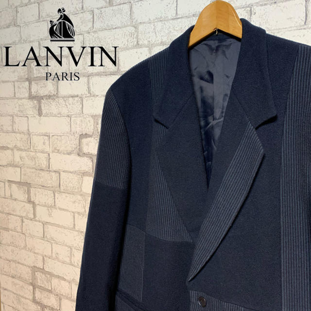 LANVIN(ランバン)の【レア】LANVIN ランバン/クレイジーパターン テーラードジャケット 人気 メンズのジャケット/アウター(テーラードジャケット)の商品写真