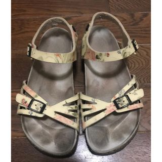 ビルケンシュトック(BIRKENSTOCK)のpapilio 花柄　39 ビルケン(サンダル)