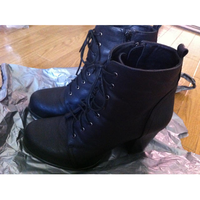 LOWRYS FARM(ローリーズファーム)の黒@ブーツ レディースの靴/シューズ(ブーツ)の商品写真