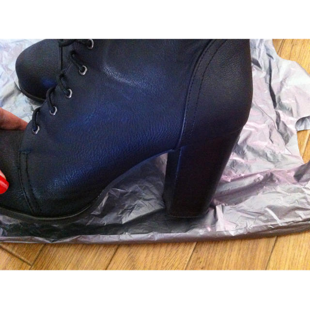 LOWRYS FARM(ローリーズファーム)の黒@ブーツ レディースの靴/シューズ(ブーツ)の商品写真