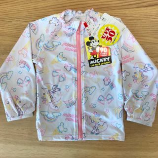 【新品】ミニー　ラッシュガード  95(水着)