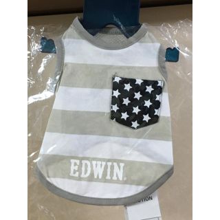 エドウィン(EDWIN)のEDWIN グレー XSサイズ スターアンドボーダー 犬服 メッシュ タンク(犬)