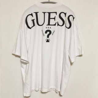 ゲス(GUESS)のGUESS(ゲス) 両面プリントTシャツ デカロゴ WEGO別注 Mサイズ(Tシャツ/カットソー(半袖/袖なし))