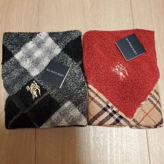 バーバリー(BURBERRY)の新品　BURBERRY　タオルハンカチ　二枚セット(ハンカチ)