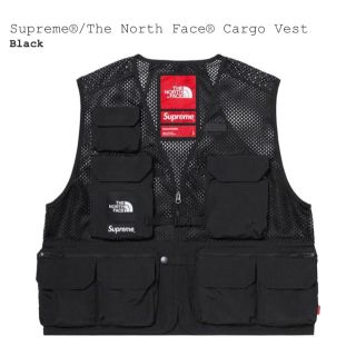 シュプリーム(Supreme)のsupreme×north face 20ss cargo vest 黒M(ベスト)