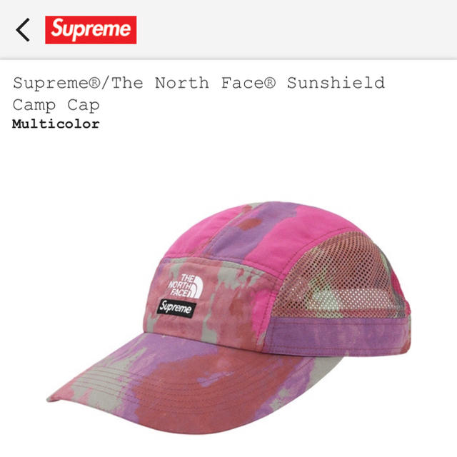 【待望★】 NORTH supreme - Supreme FACE　camp マルチカラー cap キャップ