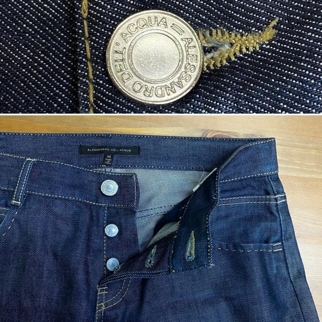 Alessandro Dell'Acqua(アレッサンドロデラクア)のアレッサンドロ デラクア デニムパンツ イタリア製/size 46 メンズのパンツ(デニム/ジーンズ)の商品写真