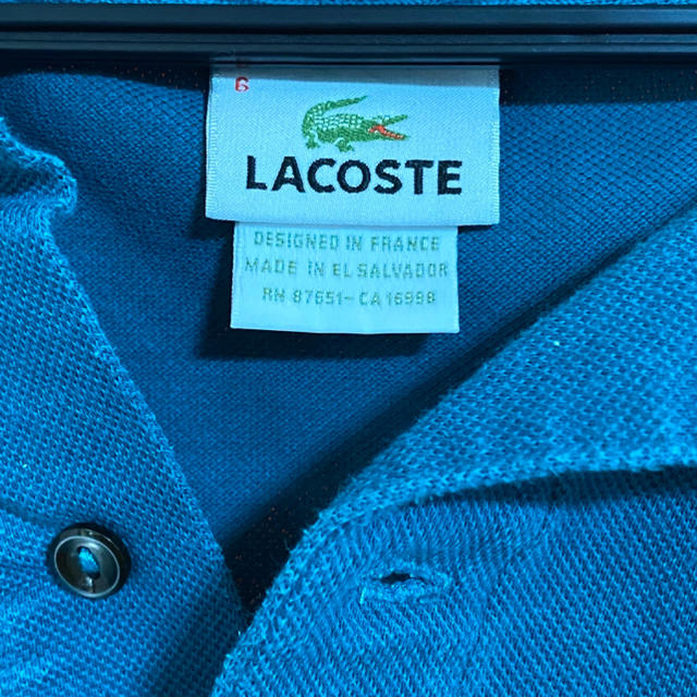 LACOSTE(ラコステ)のラコステ　LACOSTE ショート丈　半袖　夏　ポロシャツ　ワニさん レディースのトップス(ポロシャツ)の商品写真