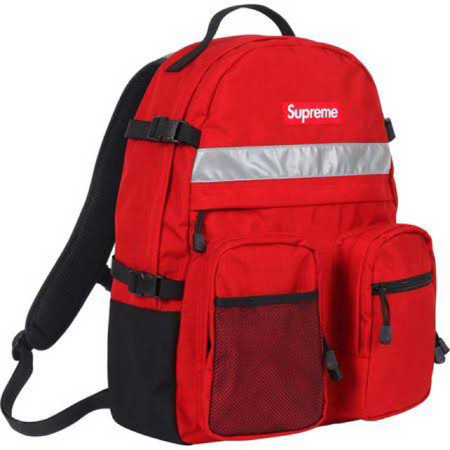美品　supreme backpack 赤