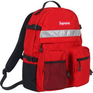 シュプリーム(Supreme)の美品　supreme backpack 赤(バッグパック/リュック)