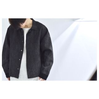 マーカウェア(MARKAWEAR)の【THEE】rib shirts jacket (Black)(シャツ)