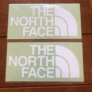 ザノースフェイス(THE NORTH FACE)のノースフェイスステッカー　2枚セットステッカーロゴ ホワイト(その他)