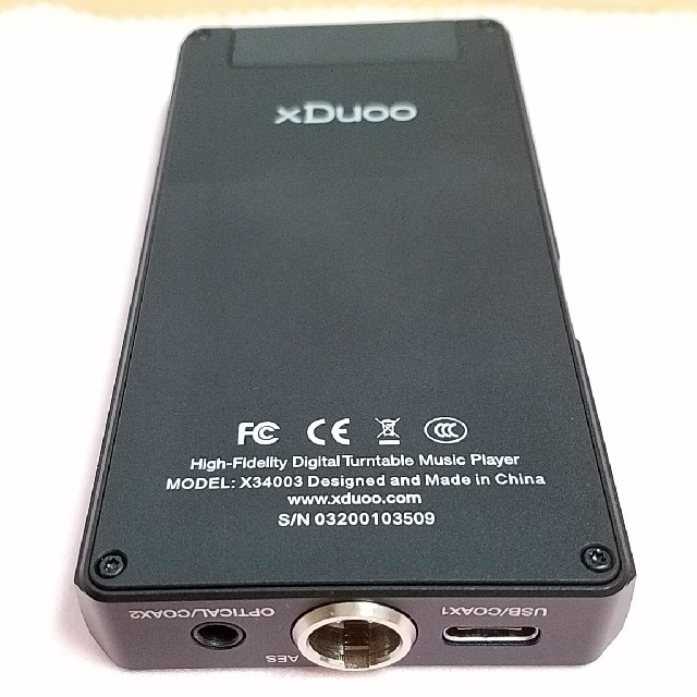 xduoo x10tii + 自作同軸ケーブル スマホ/家電/カメラのオーディオ機器(アンプ)の商品写真