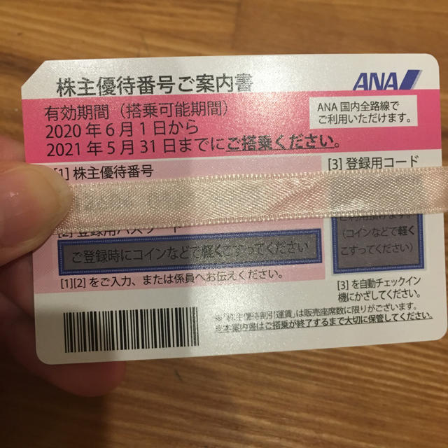 ANA(全日本空輸)(エーエヌエー(ゼンニッポンクウユ))のANA 株主優待券 チケットの優待券/割引券(その他)の商品写真