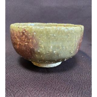 希少陶器　河合寛次郎　高橋一智作　白紬筒形　抹茶碗　超レア