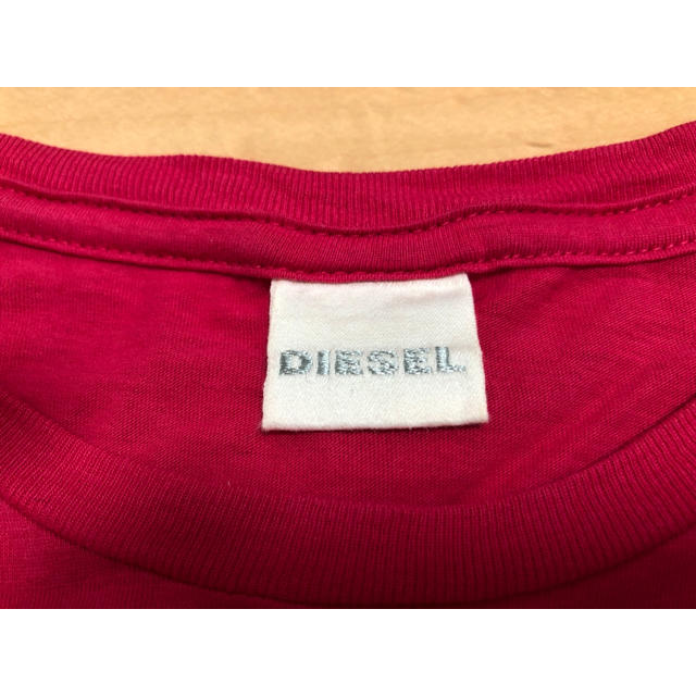 DIESEL(ディーゼル)のDIESEL ディーゼル カットソー 長袖シャツ ロンT ピンク Lサイズ レディースのトップス(Tシャツ(長袖/七分))の商品写真