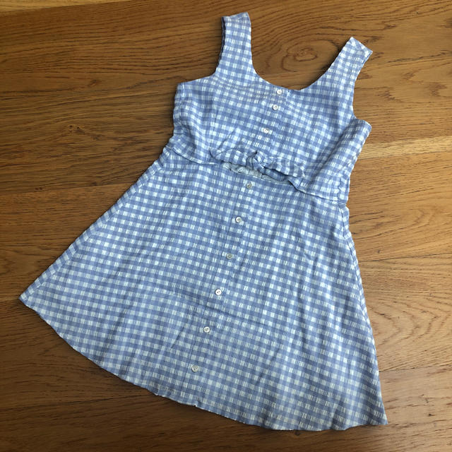 SNIDEL(スナイデル)の最終お値下げ★snidel girl チェック柄ワンピース キッズ/ベビー/マタニティのキッズ服女の子用(90cm~)(ワンピース)の商品写真