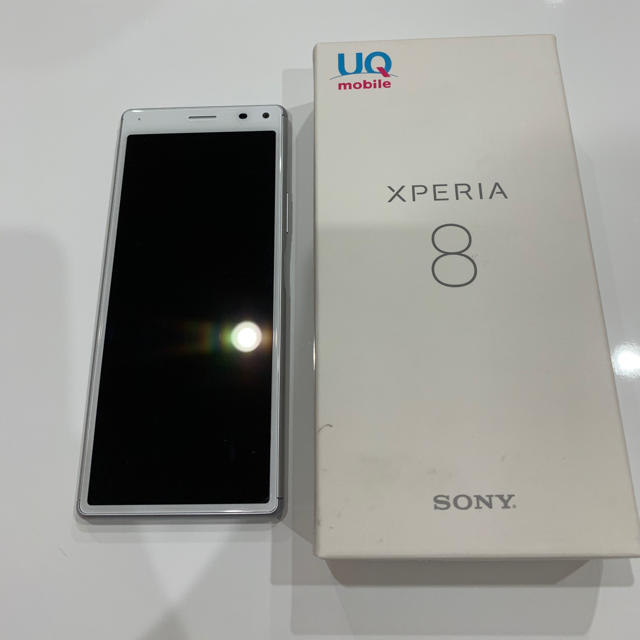 Xperia 8 ホワイト 64 GB UQ mobile 美品 - スマートフォン本体