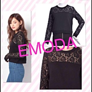 エモダ(EMODA)のEMODA♡新品未使用レースTOPS(トレーナー/スウェット)