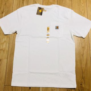 カーハート(carhartt)の【新品】【品薄】カーハート　白　tシャツ  Sサイズ(Tシャツ(半袖/袖なし))