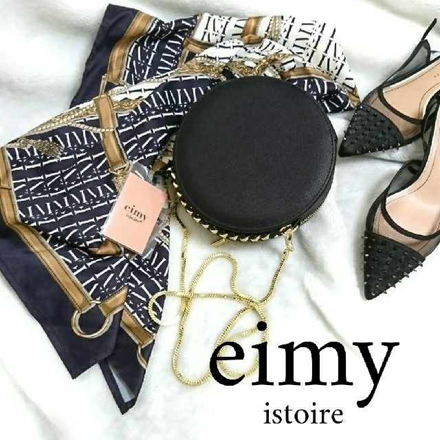 eimy istoire(エイミーイストワール)の新品 eimy istoire EM柄 スカーフ レディースのファッション小物(バンダナ/スカーフ)の商品写真