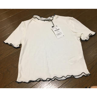 ザラ(ZARA)のZARA半袖フリルＴシャツ(Tシャツ(半袖/袖なし))