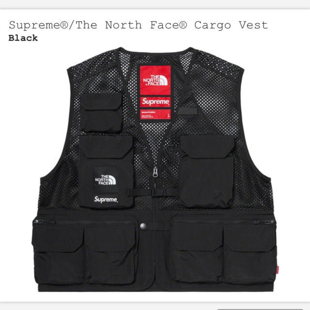 supreme ノースフェイス cargo vest シュプリーム　ベスト　S