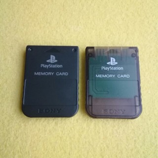 プレイステーション(PlayStation)のplaystation メモリーカード(2枚セット)ブラック/スモークグレー(その他)