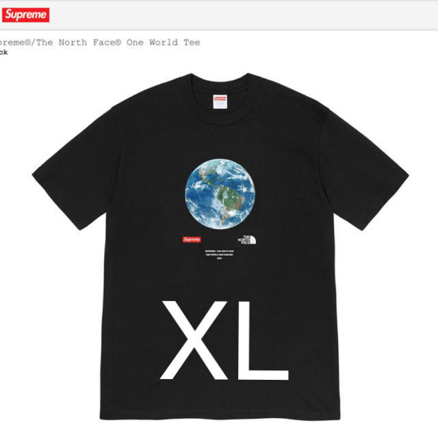 Supreme®/The North Face® One World Tee 黒