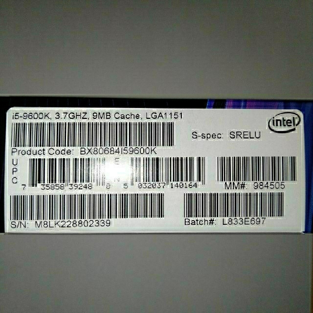 Core i5 9600K