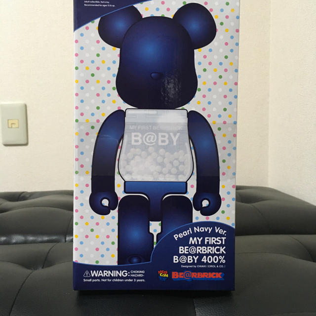 Be@rbrick pearl navy 400% 千秋