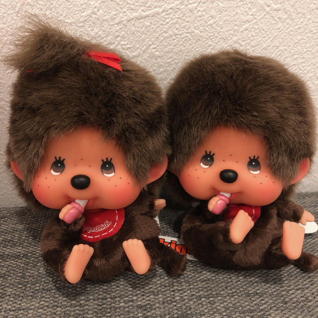 モンチッチ　monchhichi 箱付き　ペア　タグ付き