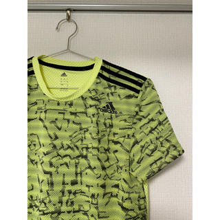 アディダス(adidas)のadidas アディダス　メッシュTシャツ　ライムグリーン(Tシャツ/カットソー(半袖/袖なし))