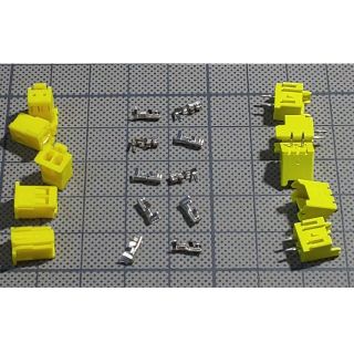 JST XAコネクターXAP-02 B02B-XA XA-001T-P 蛍光黄(その他)