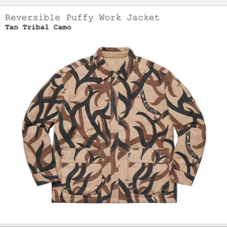 シュプリーム(Supreme)のreversible puffy work jacket supreme  (ミリタリージャケット)