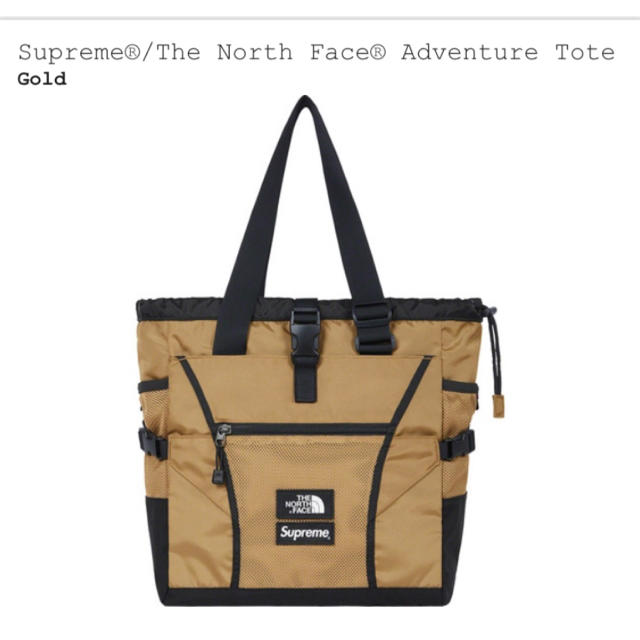 Supreme North Face Adventure Tote Goldバッグ