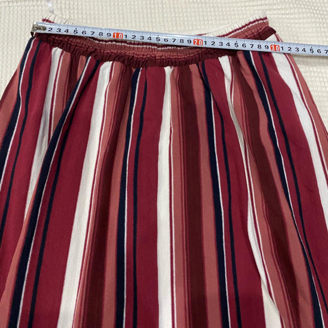 179/WG(イチナナキュウダブルジー)の179/WG NICOLE CLUB ストライプロングスカート　サイズF レディースのスカート(ロングスカート)の商品写真