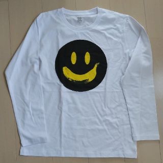 グラニフ(Design Tshirts Store graniph)のグラニフ　長袖Tシャツ　Ｓサイズ　バナナスマイル(Tシャツ/カットソー(半袖/袖なし))