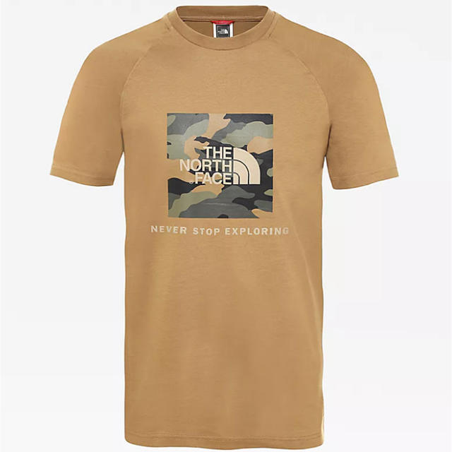 ノースフェイス ボックス ロゴ カモ Tシャツ カーキ M