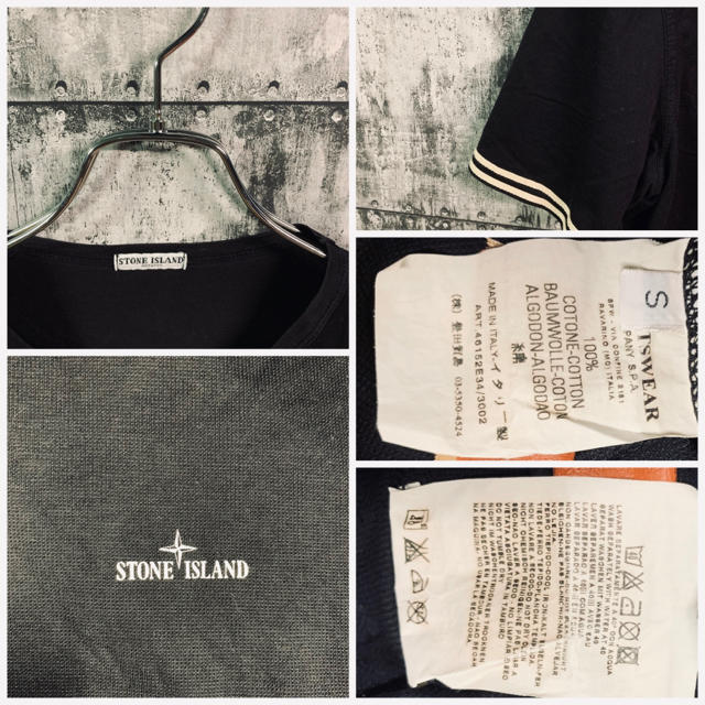 STONE ISLAND(ストーンアイランド)のstone island ストーンアイランド　メッシュTシャツ　半袖　黒ブラック メンズのトップス(Tシャツ/カットソー(半袖/袖なし))の商品写真