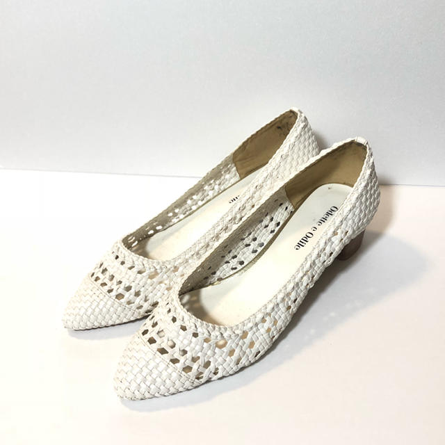 Odette e Odile(オデットエオディール)のOdette e Odile メッシュパンプス(white) レディースの靴/シューズ(ハイヒール/パンプス)の商品写真