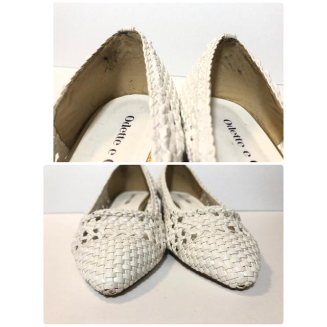 Odette e Odile(オデットエオディール)のOdette e Odile メッシュパンプス(white) レディースの靴/シューズ(ハイヒール/パンプス)の商品写真