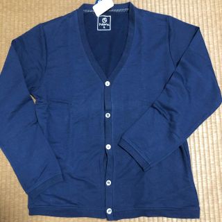 マックハウス(Mac-House)のNavy 紺長袖カーディガン ＸＬ(カーディガン)