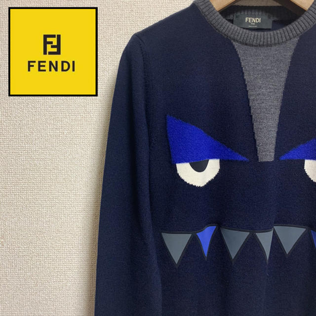 FENDI バグズ ウールセーター  美品