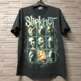 slipknot official band t-shirt black(Tシャツ/カットソー(半袖/袖なし))